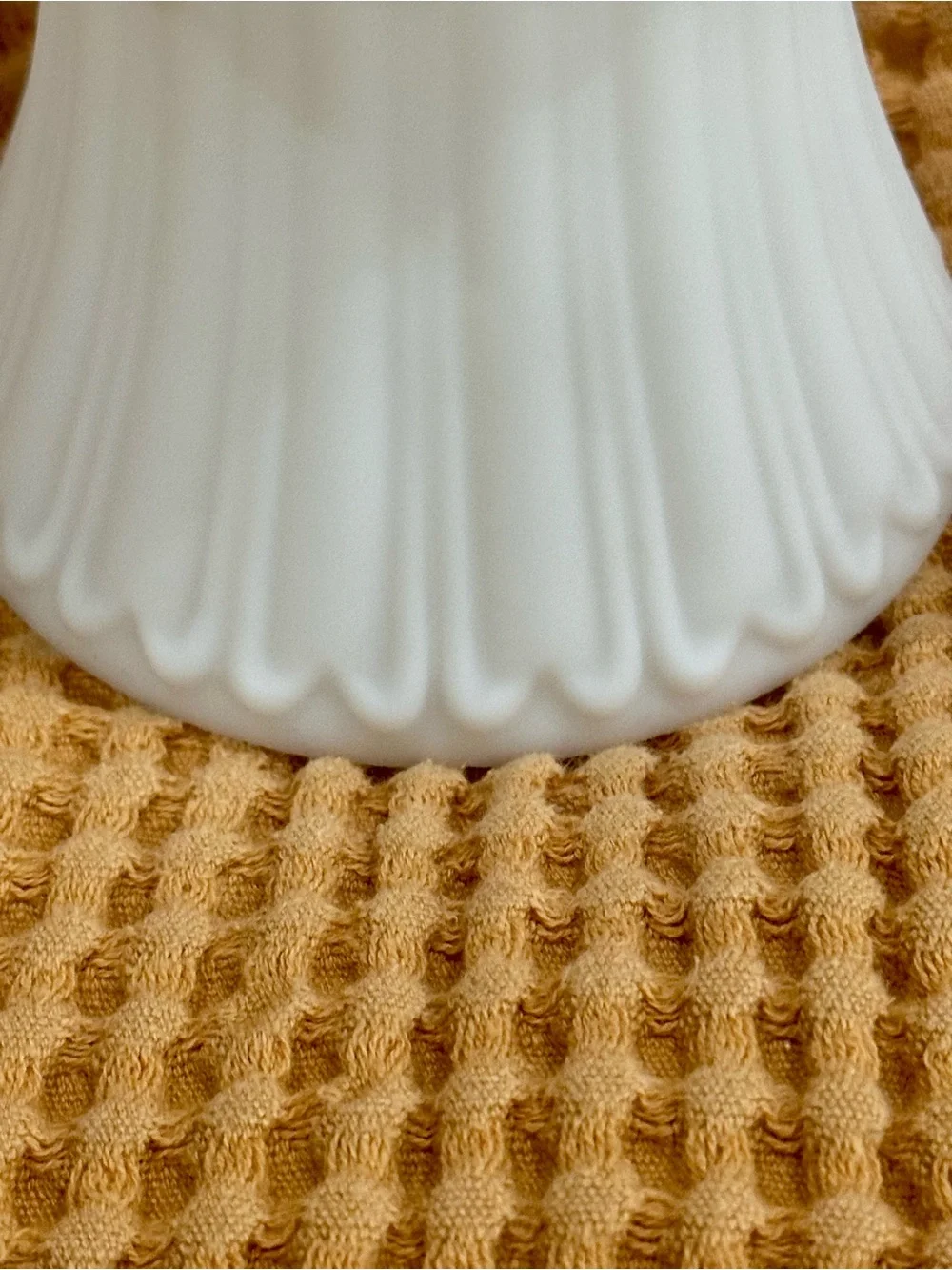 White Decorative Milk Glass Shade - Classic Fluted Design - Picture 5 of 9